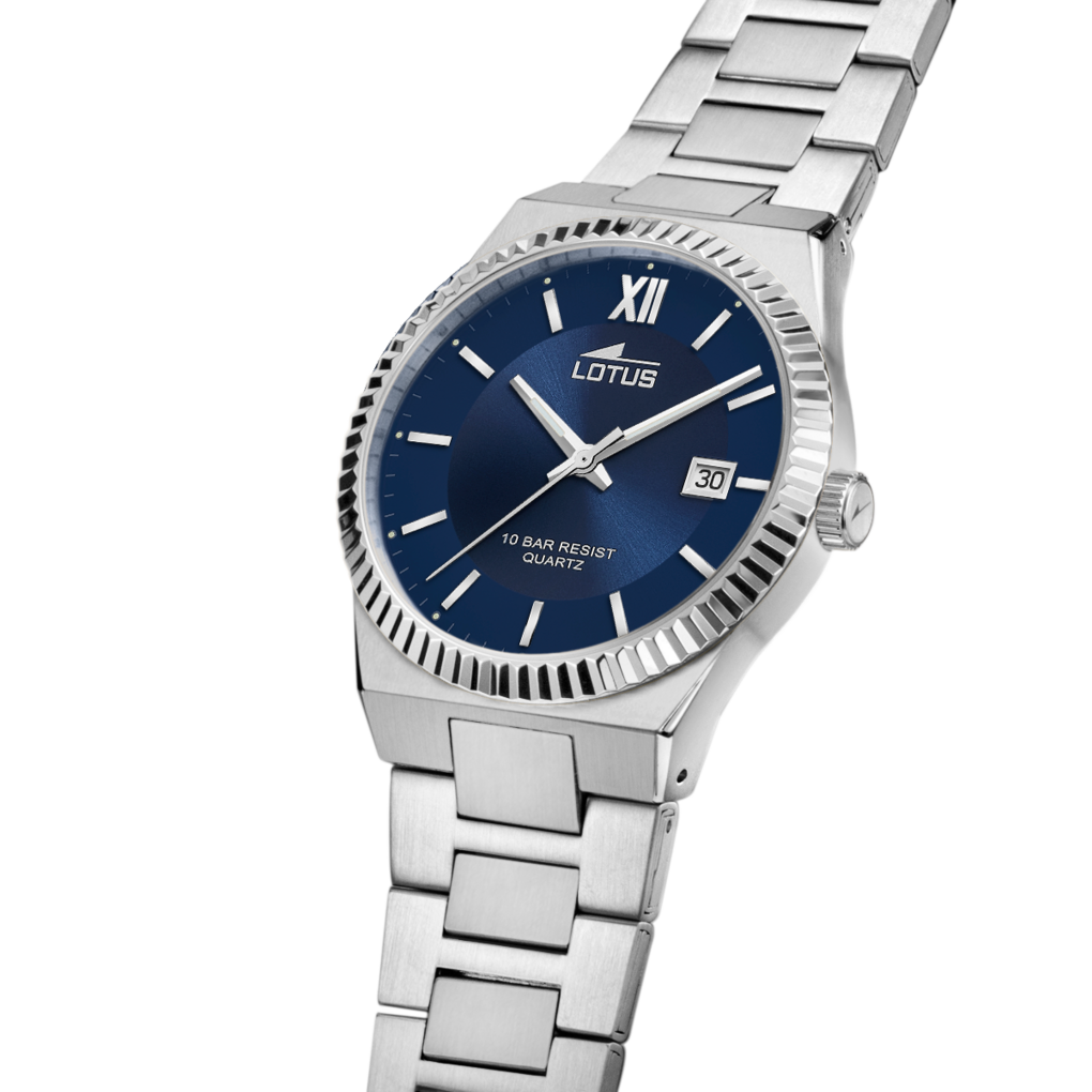OROLOGIO LOTUS 18835/2 AZZURO CINGHIA ACCIAIO INOSSIDABILE 316L, UOMO