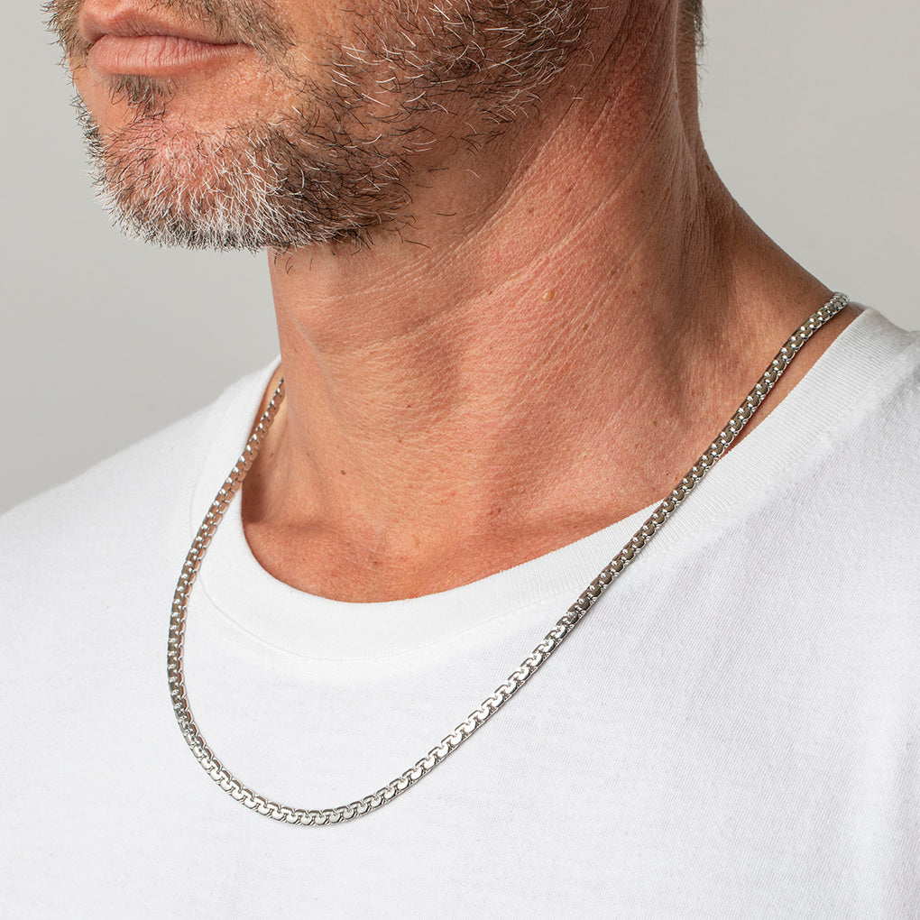 COLLANA CATENA LOTUS STYLE LS1682-1/3 ACCIAIO INOSSIDABILE 316L, UOMO