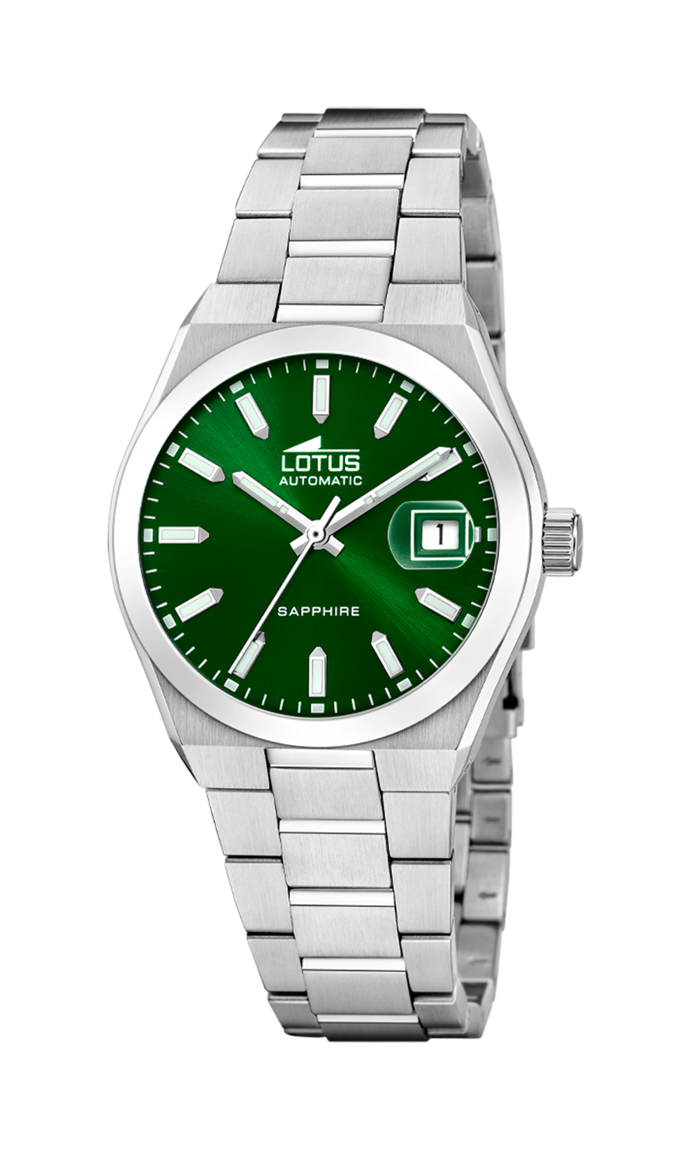 OROLOGIO LOTUS AUTOMATIC 18996/3 VERDE CINGHIA ACCIAIO INOSSIDABILE 316L, UOMO
