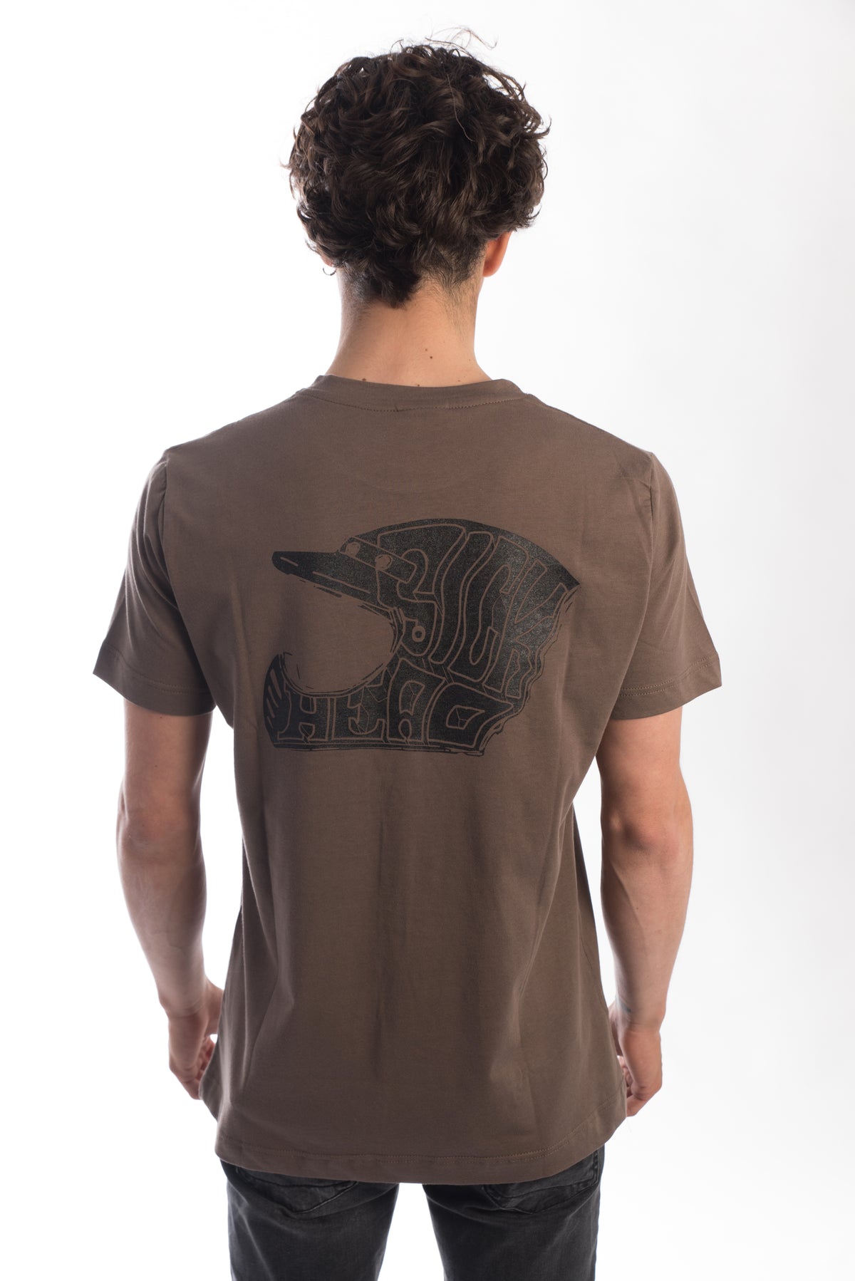 Helmet Brown T-Shirt