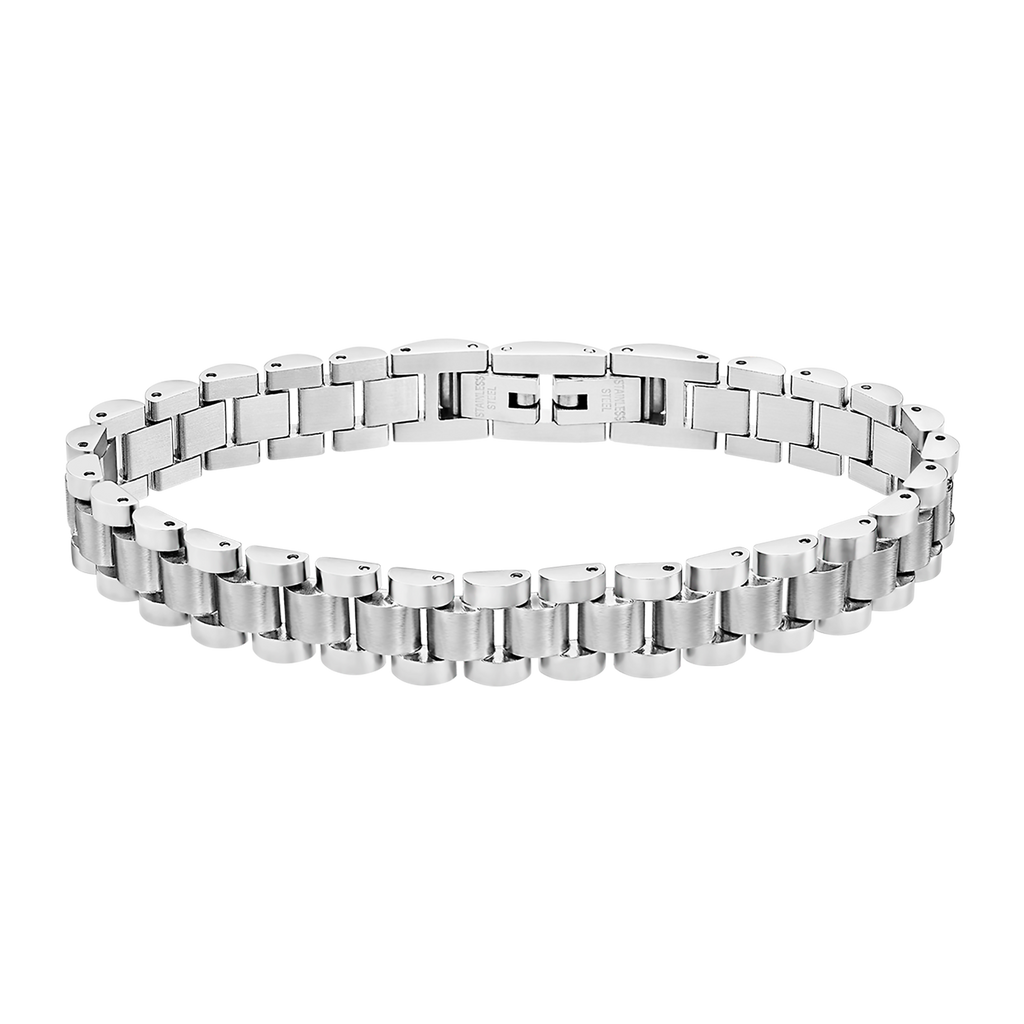 bracciale uomo acciaio regolabile