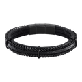 bracciale pelle e acciaio