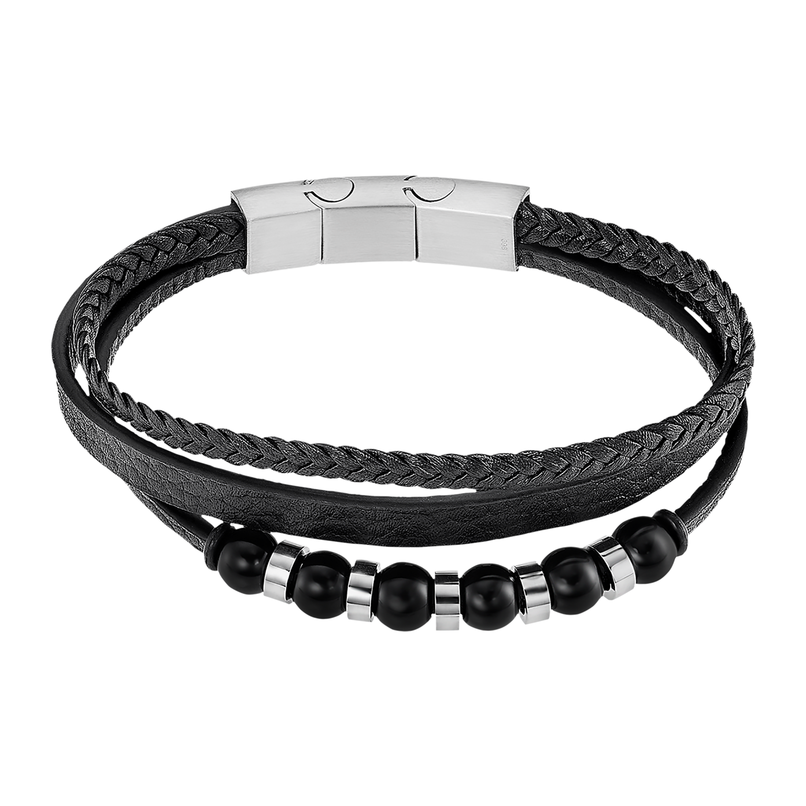 BRACCIALETTO LOTUS STYLE MEN IN BLACK LS2382-2/1 ACCIAIO INOSSIDABILE 316L, UOMO