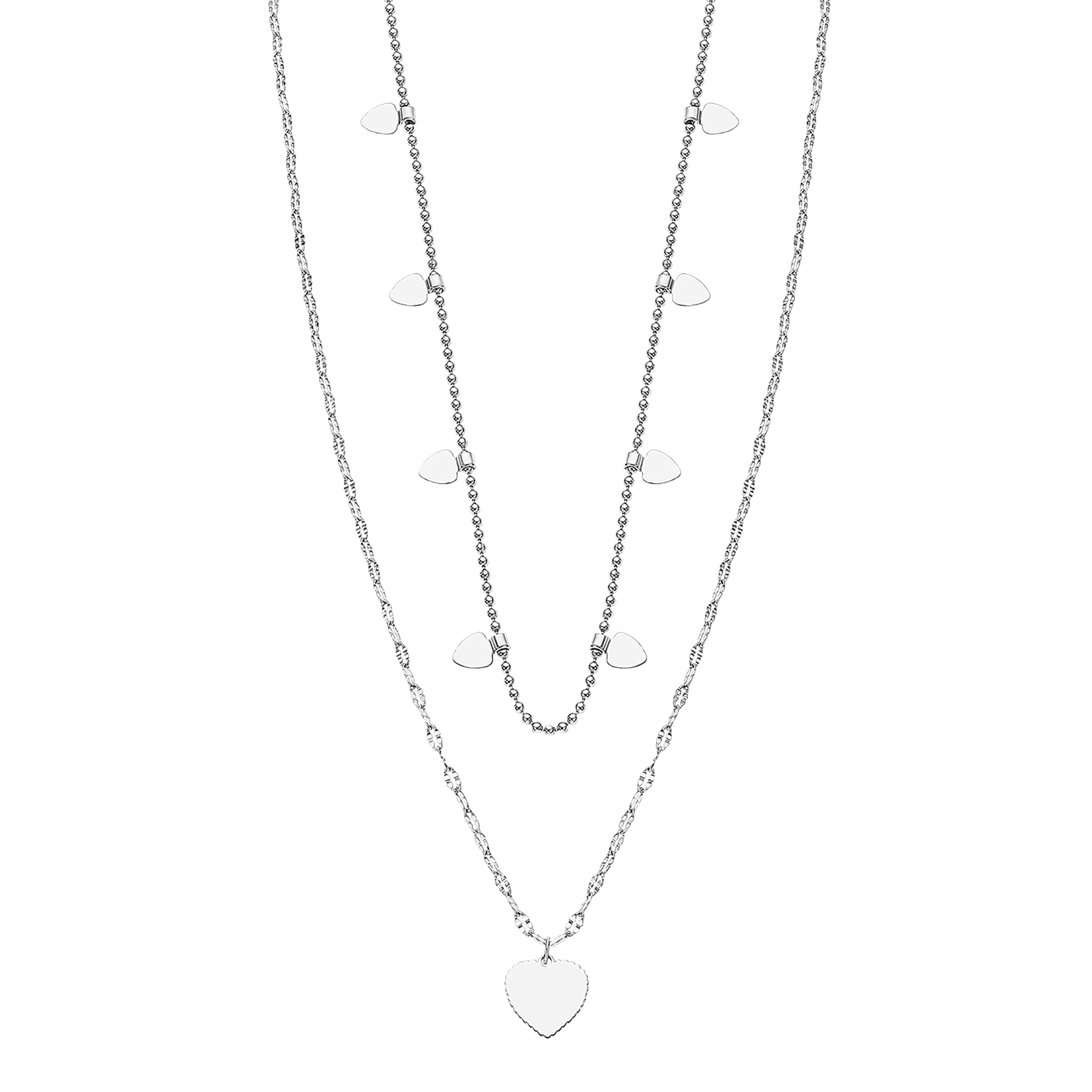collana doppia cuori