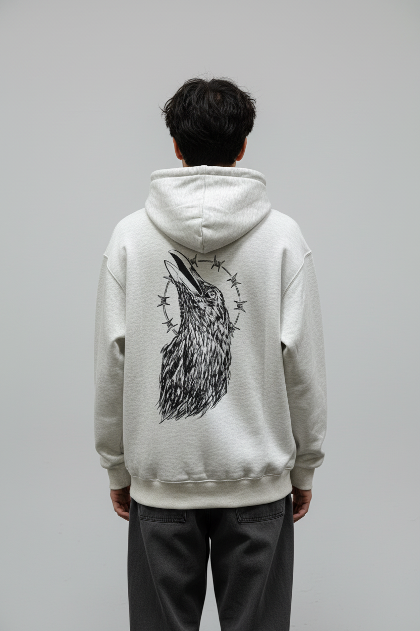 JESUS CROW ECO HOODIE - Vista posteriore