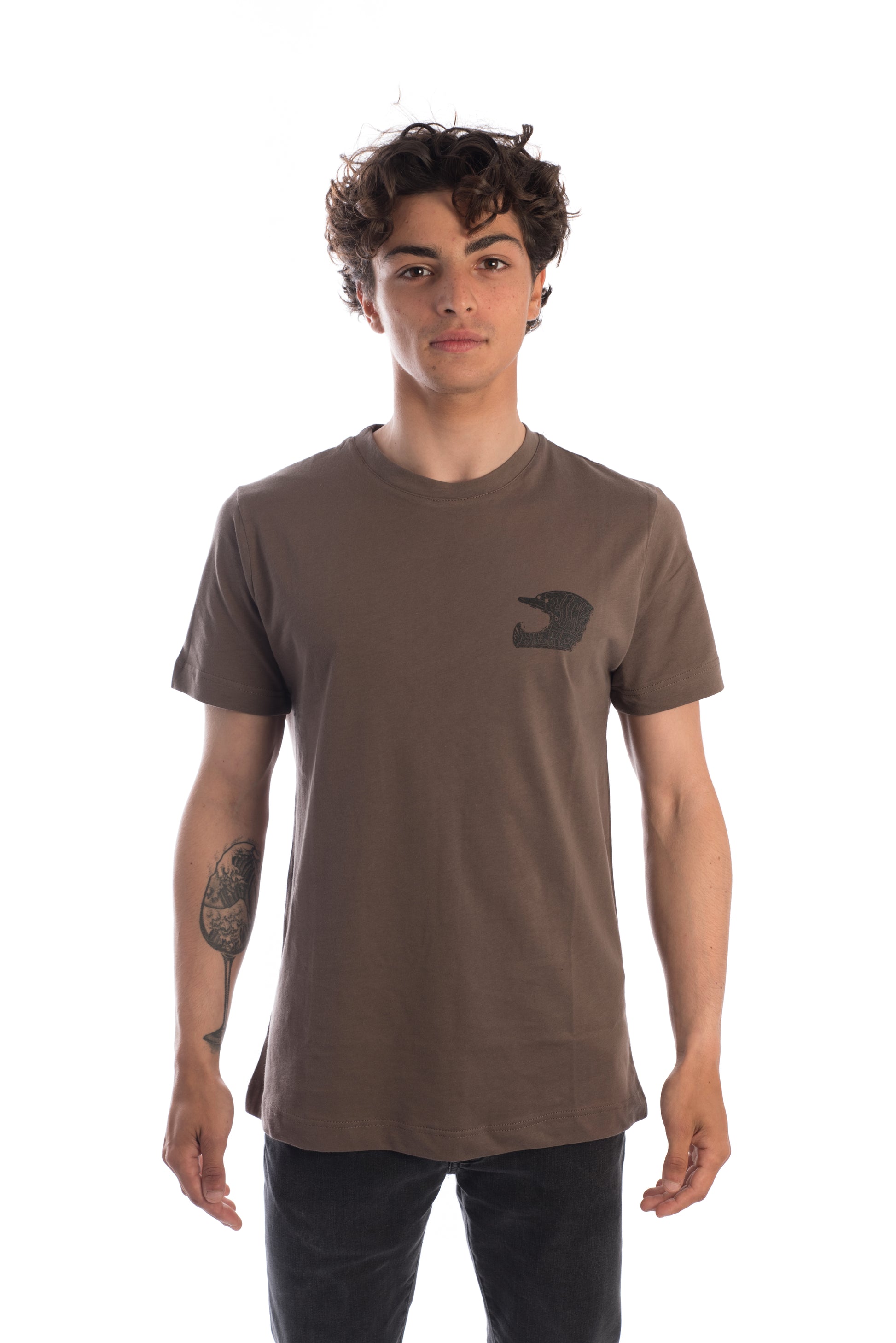 T-Shirt Helmet Brown