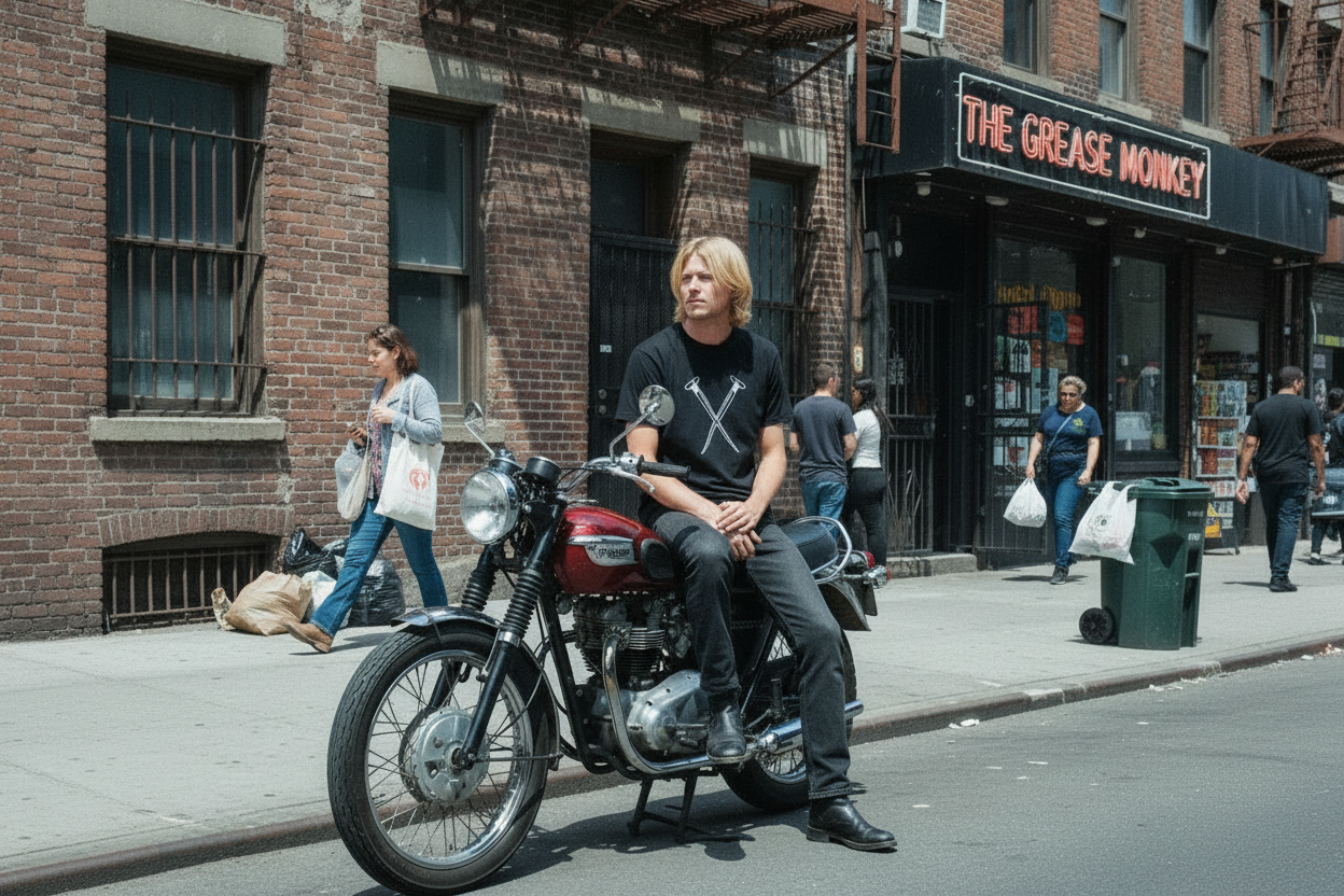 Urban motorcycle streetwear photo