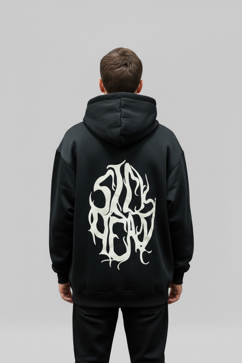 WILL-O'-THE-WISP Eco Hoodie - Vista posteriore